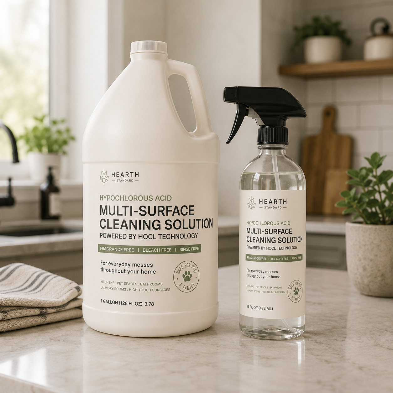 Hearth Standard gallon refill and compatible spray bottle